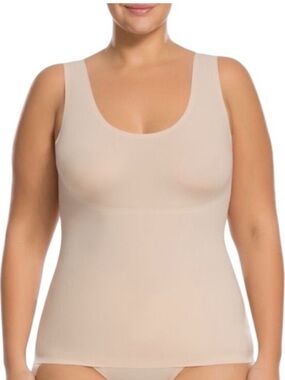 🤍 Spanx Thinstincts Nude Tank Top Shapewear Size XXL 2X Seamless Plus Size
